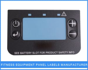 Fitness Equipment Panel Labels Manufacturer