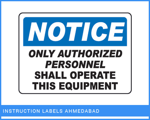 Instruction Labels Exporter in india.