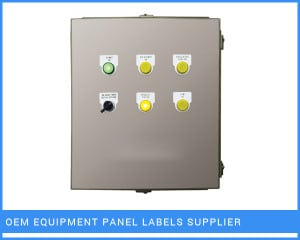 OEM Equipment Panel Labels supplier